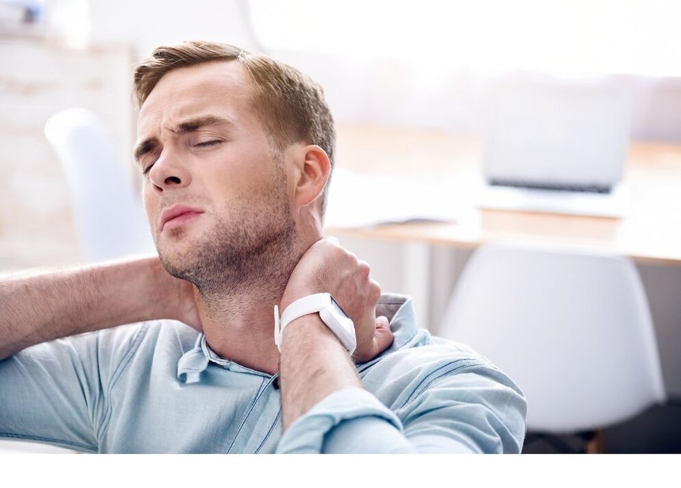 neck pain in a man due to tumor