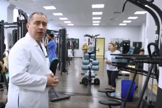 Lessons in the gym with cervical osteochondria