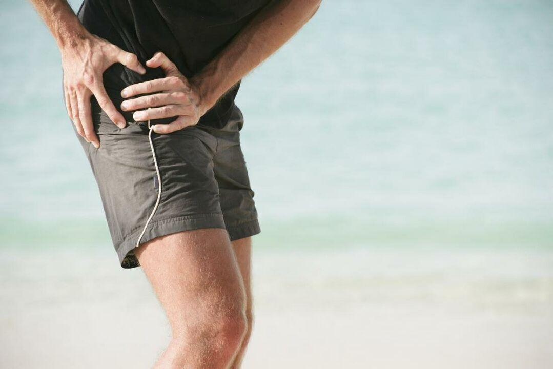 hip joint pain due to arthrosis